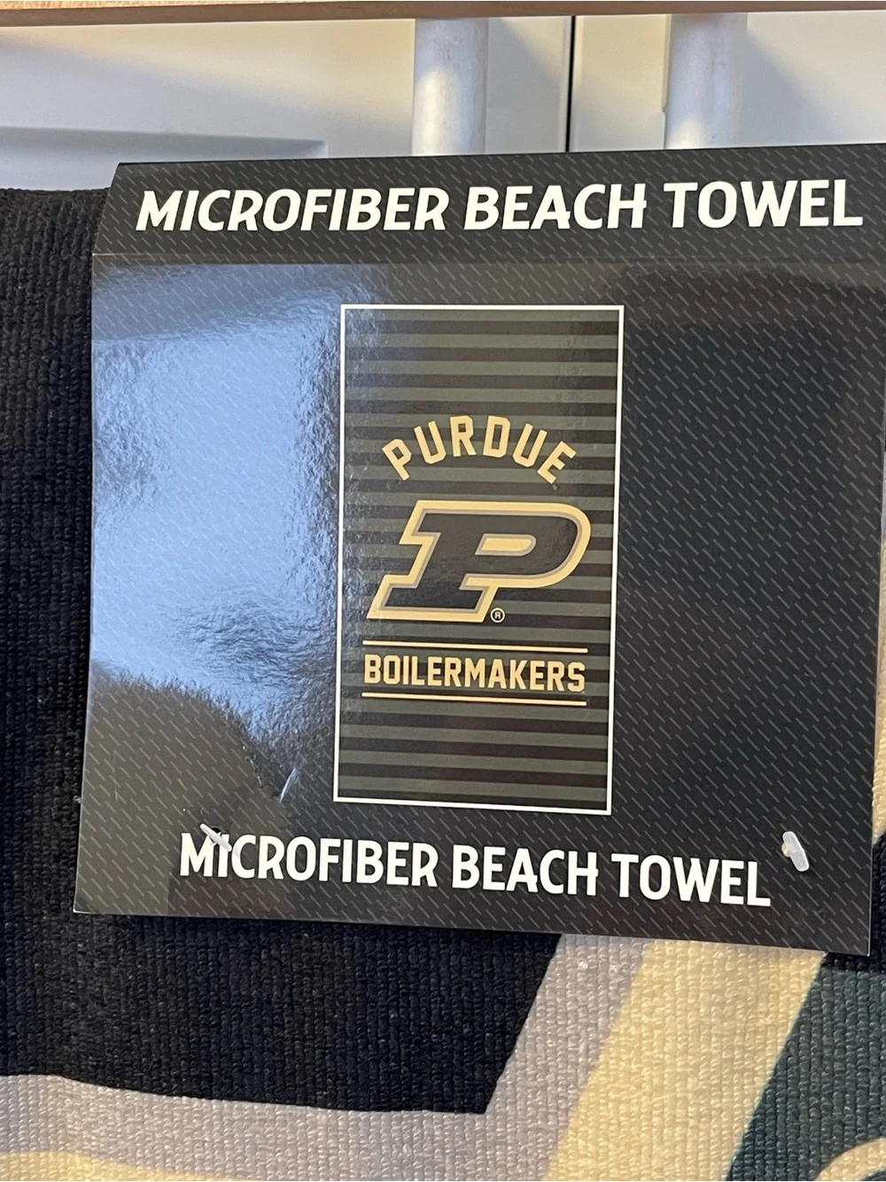 Perdue Boilermakers Microfiber Beach Towel 40” x 72” New